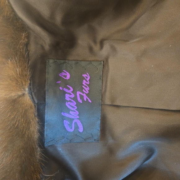 VTG Genuine Mink Fur Full Length Maxi Coat Mob Wife Glam Brown Size Small - Picture 11 of 12